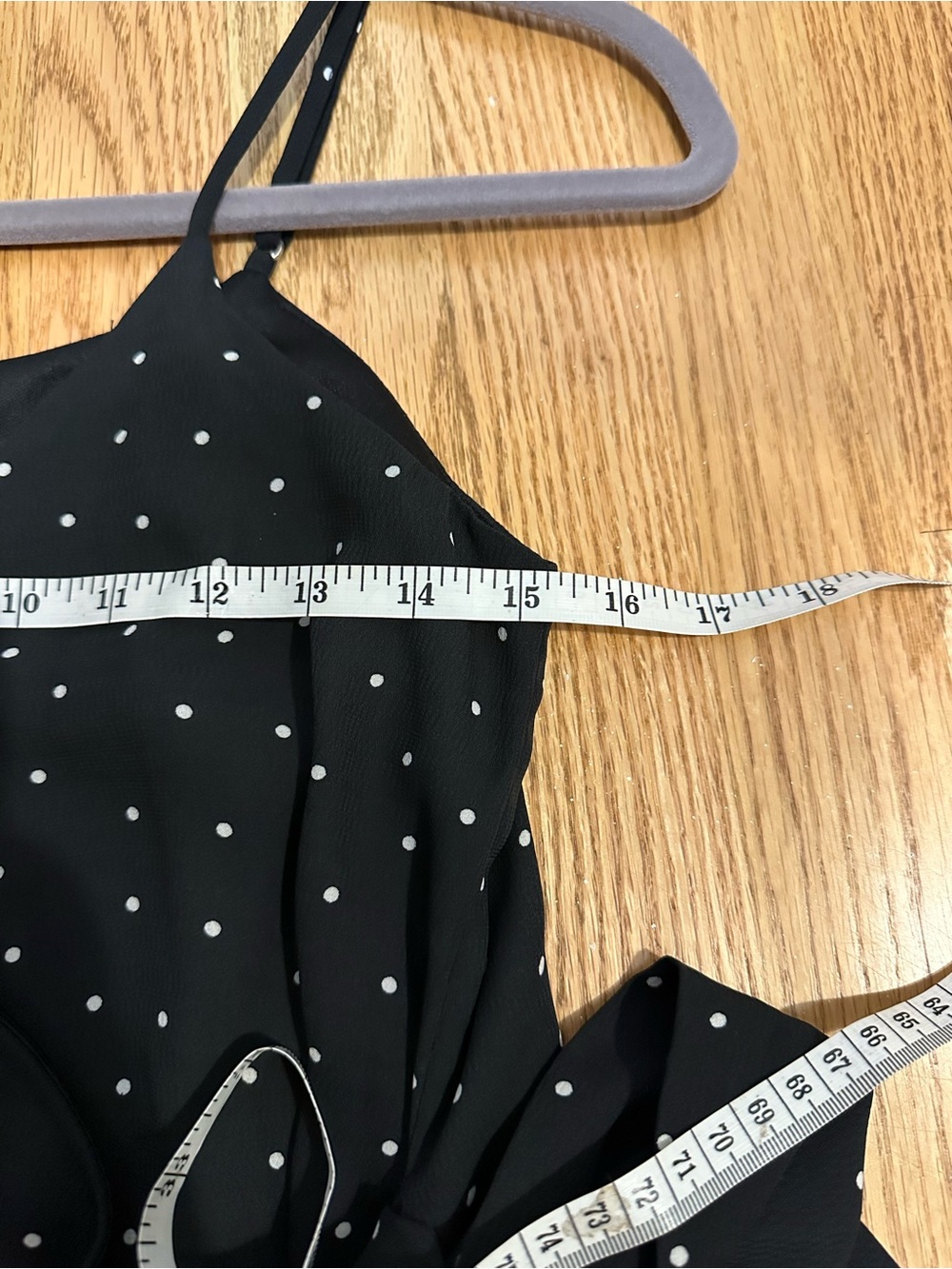 Lulu's Black Polka Dot Wrap Dress with Side Bow Detail - Picture 9 of 9
